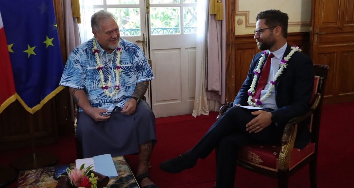 Rencontre entre le Président de la Polynésie française et Pierre-Henri Helleputte