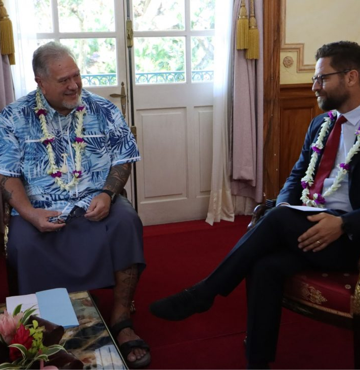 Rencontre entre le Président de la Polynésie française et Pierre-Henri Helleputte